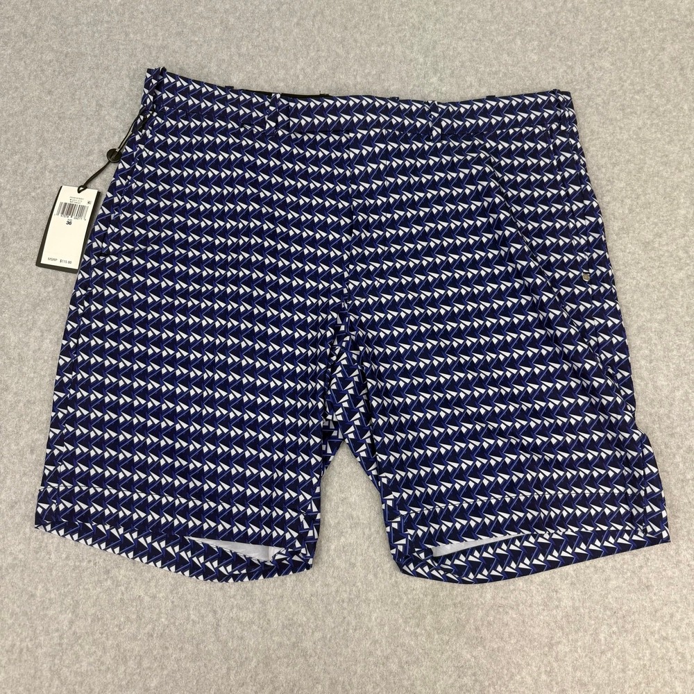 RLX Ralph Lauren Golf Shorts Men's 36 Blue All Over Print NWT